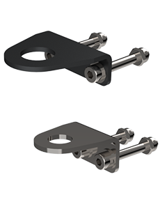 Staffa di fissaggio per ugelli