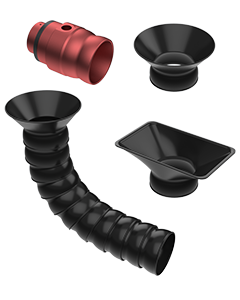 Con tubo flessibile articolato