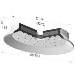 Ventosa Piatta Serie 7SB Ø 125.5MM