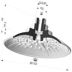 Ventosa Piatta Serie 7R Ø 102MM