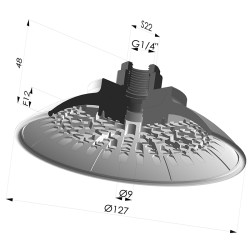 Ventosa Piatta Serie 7R Ø 127MM