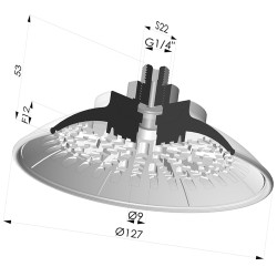 Ventosa Piatta Serie 7R Ø 127MM