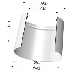 Ventosa Piatta Serie 7 Ø 42MM