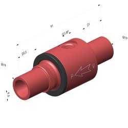 Venturi Trasporto pneumatico Serie TP - Øint 9.6MM