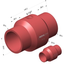 Venturi Trasporto pneumatico Serie TP - Øint 57.2MM
