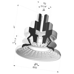Ventosa 1.5 Soffietti Serie 8R Ø 52MM