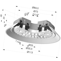 Ventosa Piatta Serie 90 Ø 110MM