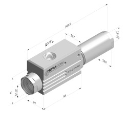 Venturi Monostadio inox Serie VCR-2  - 85 % Vuoto