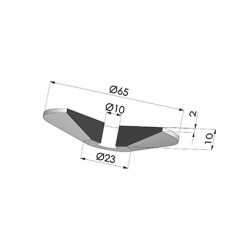 Guarnizioni per centraggi bottiglie Serie COUP Ø 65MM