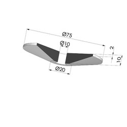 Guarnizioni per centraggi bottiglie Serie COUP Ø 75MM