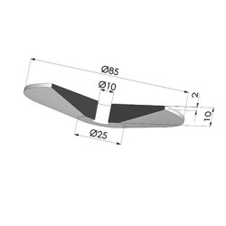 Guarnizioni per centraggi bottiglie Serie COUP Ø 85MM