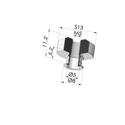 Inserto a resca  Femmina M5