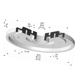 Inserto Rivettato Femmina G1/2"