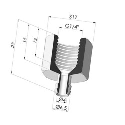 Inserto a resca  Femmina G1/4"