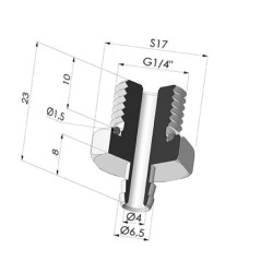 Inserto a resca  Maschio G1/4"