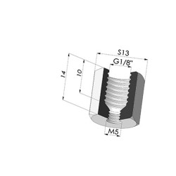 Adattatore - Femmina G1/8" - Femmina M5