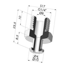 Inserto a resca  Maschio G1/4"