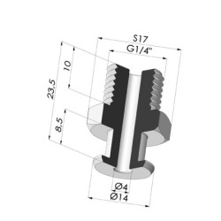 Inserto a resca  Maschio G1/4"