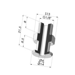 Inserto a resca  Maschio G1/8"