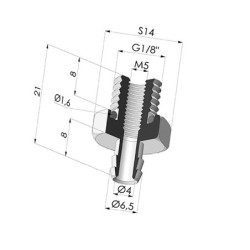 Inserto a resca  Maschio G1/8"