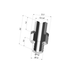 Inserto a resca  Maschio G1/4"