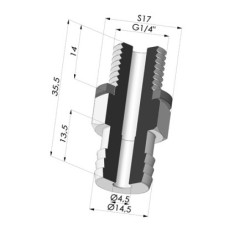 Inserto a resca  Maschio G1/4"