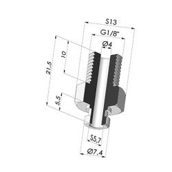 Inserto a resca  Maschio G1/8"
