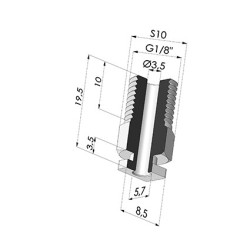 Inserto a resca  Maschio G1/8"