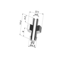 Inserto a resca  Maschio M5