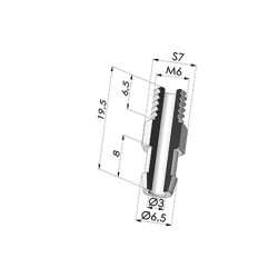 Inserto a resca  Maschio M6