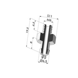 Inserto a resca  Maschio M6