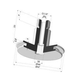 Inserto a resca  Maschio G1/4"