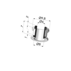 Rivetto per insertoi 9M18A - Alluminio