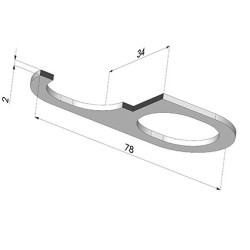 Rinforzo Soffietto Ventosa 4BO 78x34MM