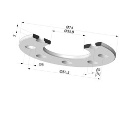 Disco per Inserto  9TG12A - Alu