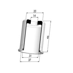 Membrana - Øest 37MM - Øint 31MM - H 46MM