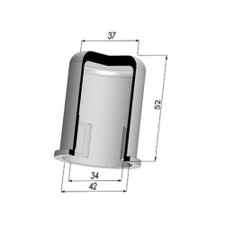 Membrana - Øest 42MM - Øint 34MM - H 52MM