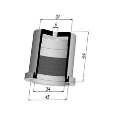 Membrana - Øest 45MM - Øint 34MM - H 44MM