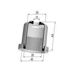 Membrana - Øest 45MM - Øint 35MM - H 43MM