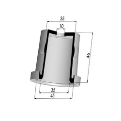 Membrana - Øest 45MM - Øint 35MM - H 46MM