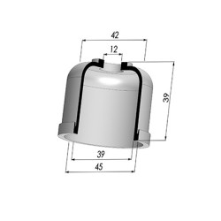 Membrana - Øest 45MM - Øint 39MM - H 39MM