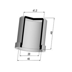 Membrana - Øest 46MM - Øint 38MM - H 48MM