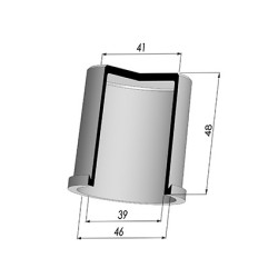 Membrana - Øest 46MM - Øint 39MM - H 48MM