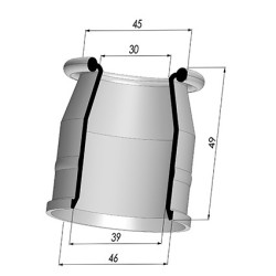 Membrana - Øest 46MM - Øint 39MM - H 49MM