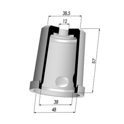 Membrana - Øest 48MM - Øint 38MM - H 57MM
