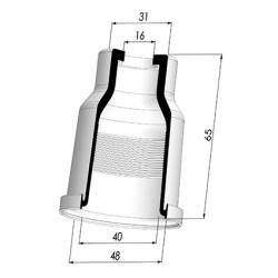 Membrana - Øest 48MM - Øint 40MM - H 65MM
