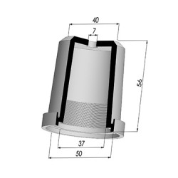 Membrana - Øest 50MM - Øint 37MM - H 56MM