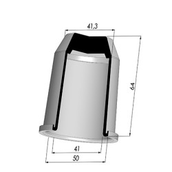 Membrana - Øest 50MM - Øint 41MM - H 64MM