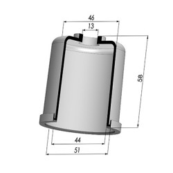 Membrana - Øest 51MM - Øint 44MM - H 58MM