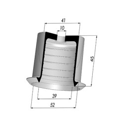 Membrana - Øest 52MM - Øint 39MM - H 45MM